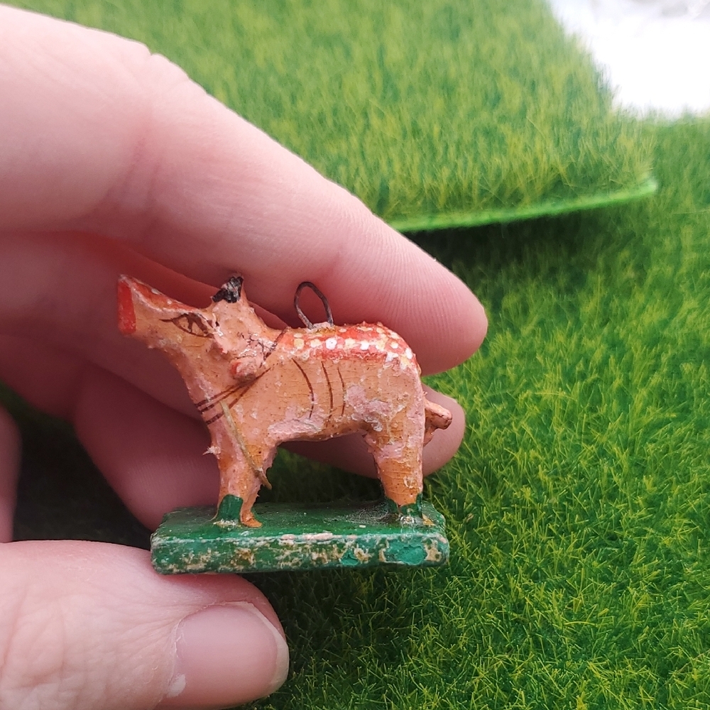Pig Pendant P331 Antique